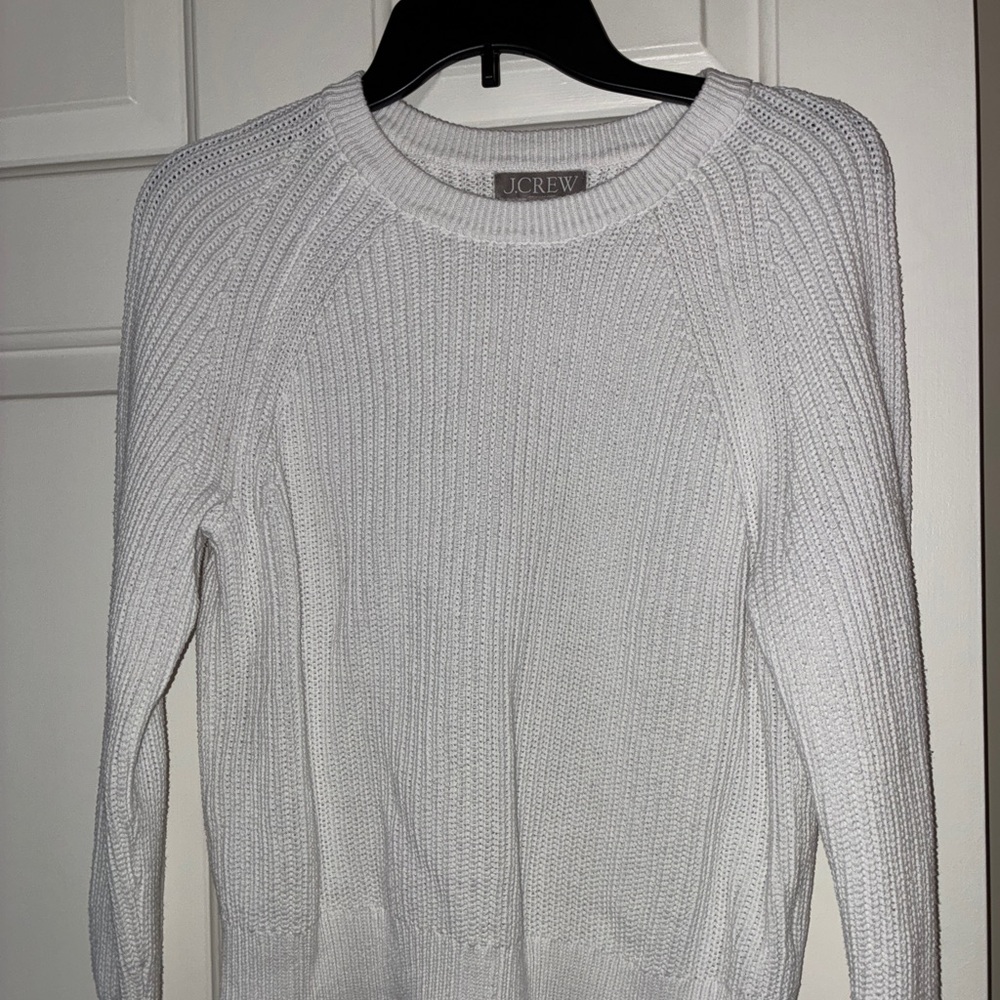 J. Crew Women's White Sweater Sz XS‎
